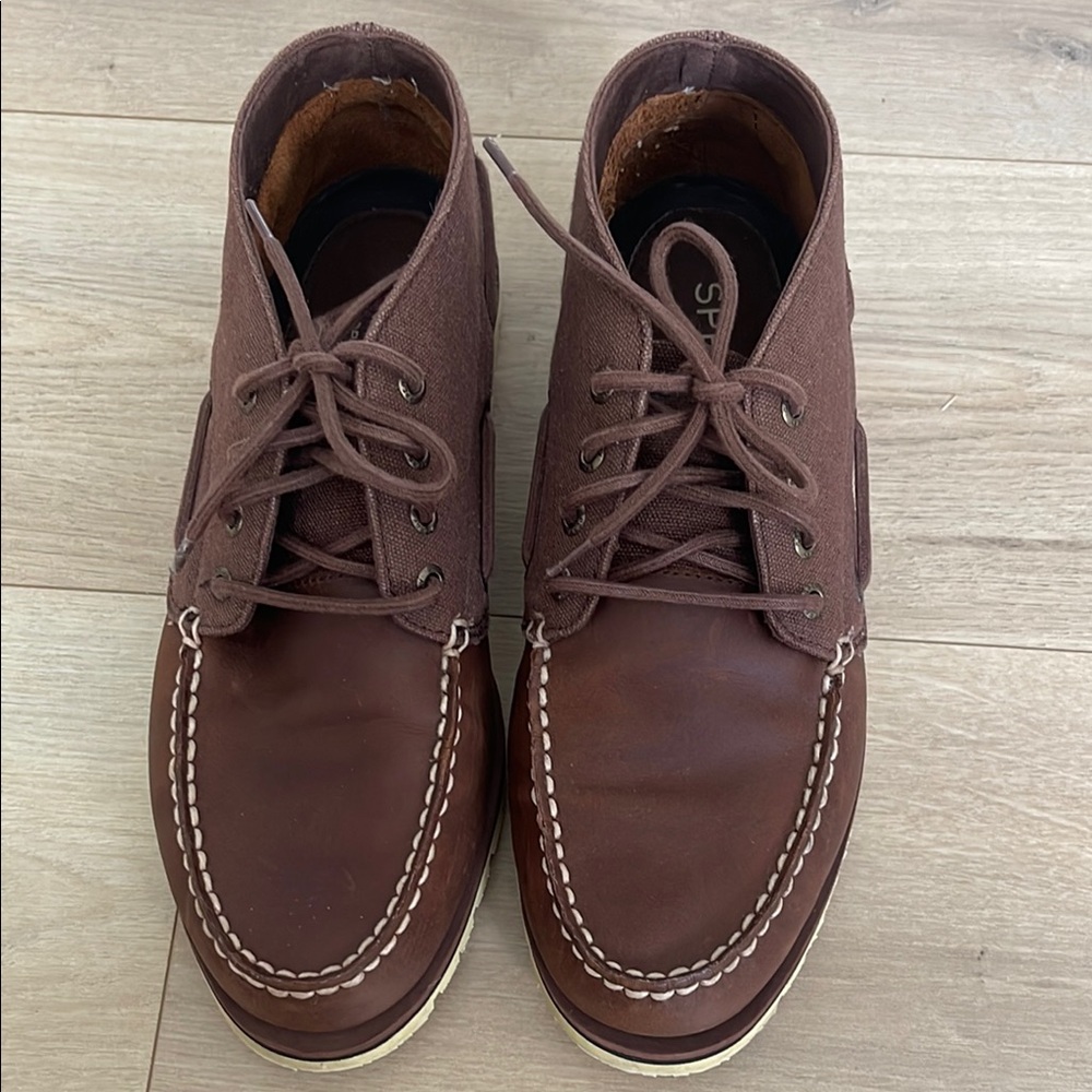 Sperry Men's Brown Leather Shoes Size 10
